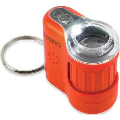 Carson Optical MicroMini 20x LED Lighted Pocket Microscope, Orange (MM-280O)