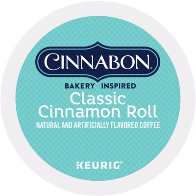Cinnabon® Classic Cinnamon Roll Coffee, Keurig® K-Cup® Pods, Light Roast, 48/Box (373156)