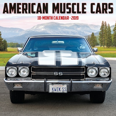 2019 Willow Creek Press 12 x 12 American Muscle Cars Wall Calendar (04487)