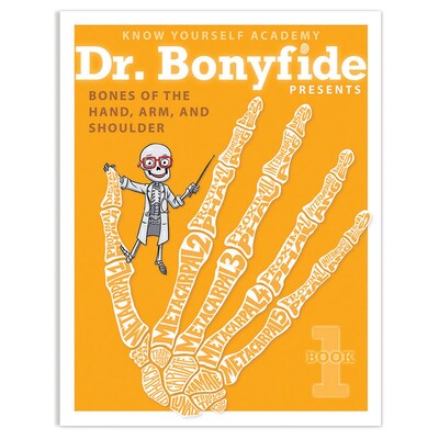 Know Yourself 206 Bones of the Human Body by Dr. Bonyfide, 4 Book Set  (KWYDRB4BB)