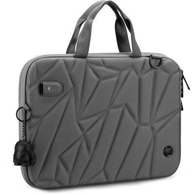 SwissDigital VACALLO 14 Polyester Laptop Sleeve, Light Gray (SD8533-04)