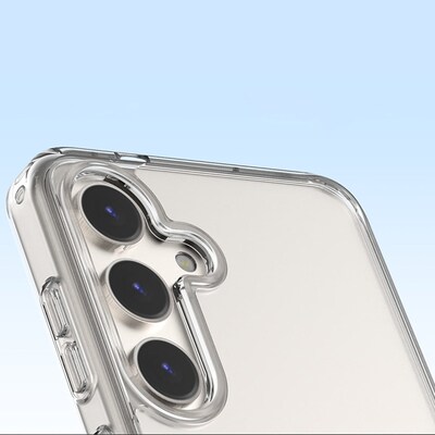 SaharaCase Hybrid-Flex Hard Shell Series Case for Samsung Galaxy S24, Shock Absorbing, Clear (CP00529)