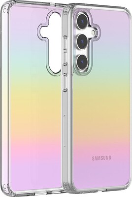 SaharaCase Hybrid-Flex Hard Shell Series Case for Samsung Galaxy S24, Shock Absorbing, Transparent Gradient (CP00530)