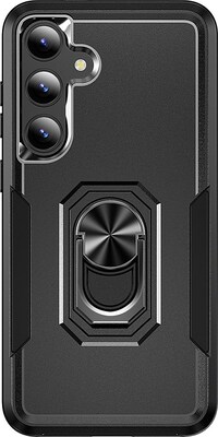 SaharaCase ArmorPro Kickstand Rugged Case for Samsung Galaxy S24, Shock Absorbing, Scorpion Black (CP00531)