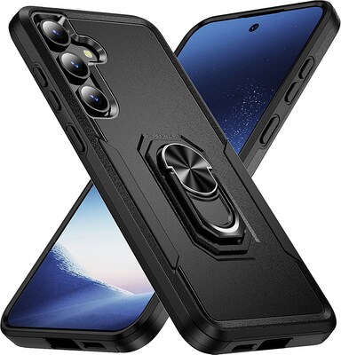 SaharaCase ArmorPro Kickstand Rugged Case for Samsung Galaxy S24, Shock Absorbing, Scorpion Black (CP00531)