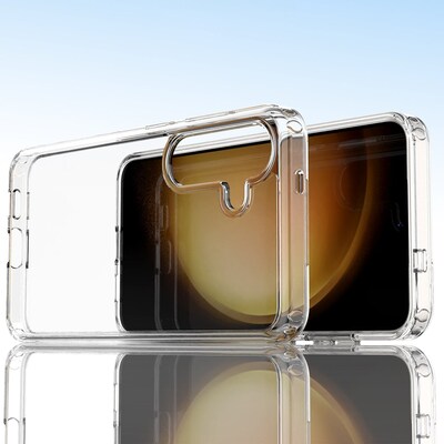SaharaCase Hybrid-Flex Hard Shell Series Case for Samsung Galaxy S24+, Shock Absorbing, Clear (CP00536)