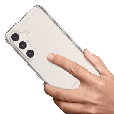 SaharaCase Hybrid-Flex Hard Shell Series Case for Samsung Galaxy S24+, Shock Absorbing, Clear (CP00536)