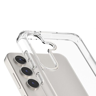 SaharaCase Hybrid-Flex Hard Shell Series Case for Samsung Galaxy S24+, Shock Absorbing, Clear (CP00536)