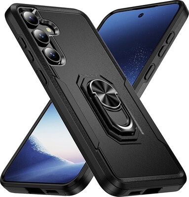 SaharaCase ArmorPro Kickstand Rugged Case for Samsung Galaxy S24+, Shock Absorbing, Scorpion Black (CP00538)