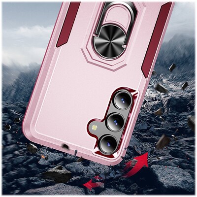 SaharaCase ArmorPro Kickstand Rugged Case for Samsung Galaxy S24+, Shock Absorbing, Wild Pink (CP00540)