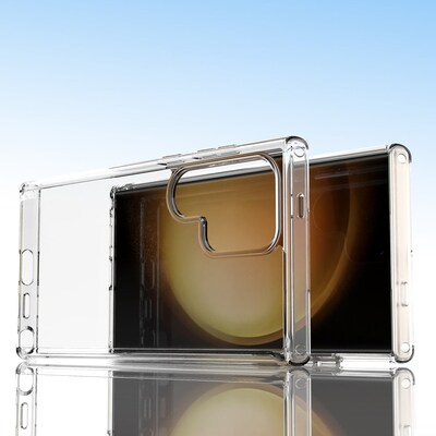 SaharaCase Hybrid-Flex Hard Shell Series Case for Samsung Galaxy S24 Ultra, Shock Absorbing, Clear (CP00543)