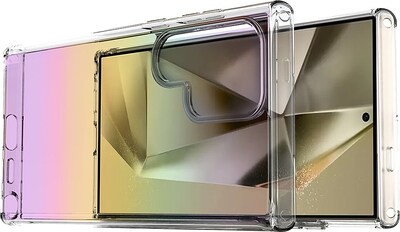 SaharaCase Hybrid-Flex Hard Shell Series Case for Samsung Galaxy S24 Ultra, Shock Absorbing, Transparent Gradient (CP00544)