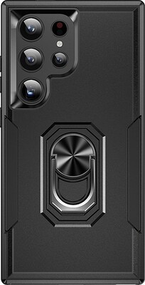 SaharaCase ArmorPro Kickstand Rugged Case for Samsung Galaxy S24 Ultra, Shock Absorbing, Scorpion Black (CP00545)