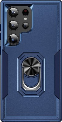 SaharaCase ArmorPro Kickstand Rugged Case for Samsung Galaxy S24 Ultra, Shock Absorbing, Navy Blue (CP00546)