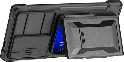 SaharaCase ArmorElite Wallet for Samsung Galaxy S24 Ultra, Shock Absorbing, Scorpion Black (CP00550)