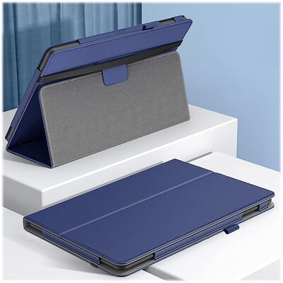 SaharaCase Bi-Fold Folio Case for Amazon Fire HD 10 (2023), Navy Blue (TB00363)