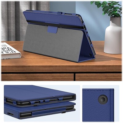SaharaCase Bi-Fold Folio Case for Amazon Fire HD 10 (2023), Navy Blue (TB00363)