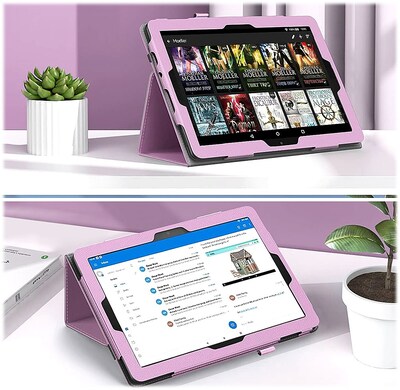 SaharaCase Bi-Fold Folio Case for Amazon Fire HD 10 (2023), Rose Pink (TB00364)