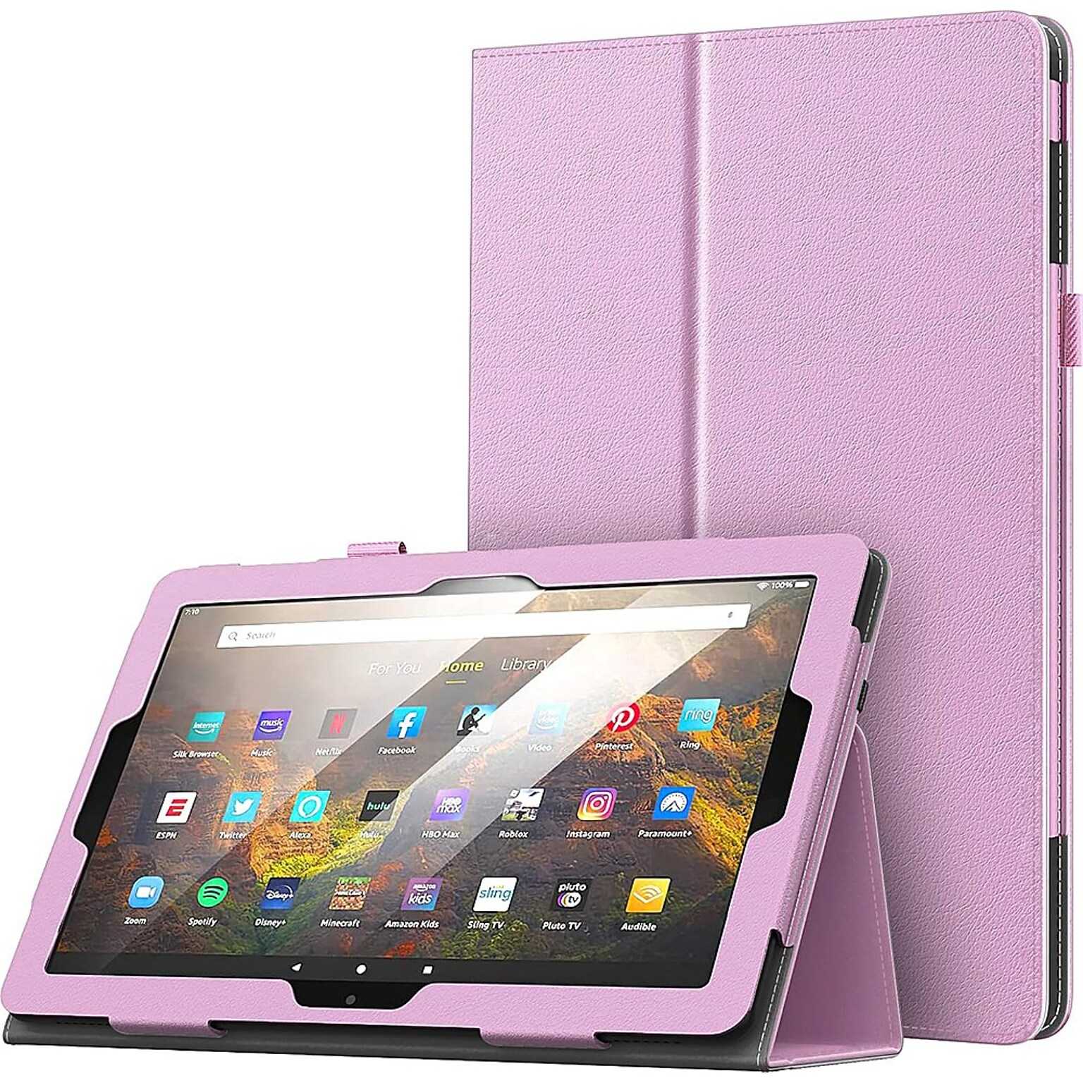 SaharaCase Bi-Fold Folio Case for Amazon Fire HD 10 (2023), Rose Pink (TB00364)