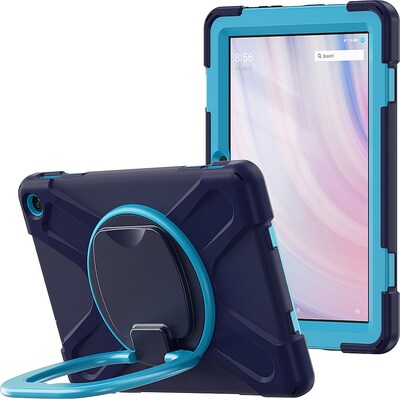 SaharaCase SpLaSh Series Heavy Duty TPU 10.9 Case for Amazon Fire HD 10, Blue (TB00371)