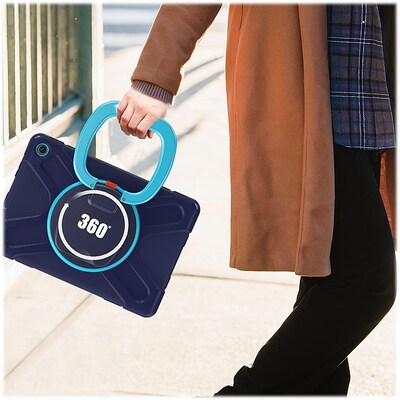 SaharaCase SpLaSh Series Heavy Duty TPU 10.9" Case for Amazon Fire HD 10, Blue (TB00371)