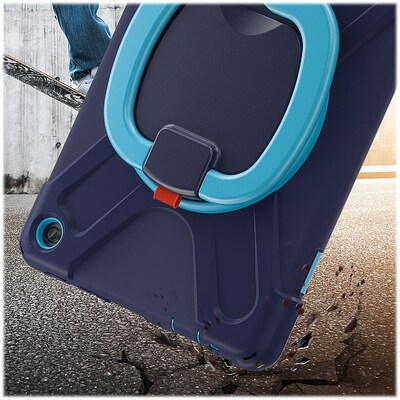 SaharaCase SpLaSh Series Heavy Duty TPU 10.9" Case for Amazon Fire HD 10, Blue (TB00371)