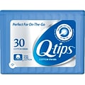 Q-tips Cotton Swabs Travel Pack, 30 Count, 36/Carton  (22127)