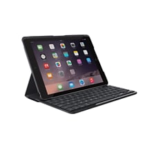 Logitech Slim Folio with Bluetooth Keyboard for 9.7 iPad (2017), Black (920-009017)