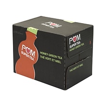 POM Super Tea Pomegranate Honey Green Tea, 12 oz., 6/Pack (307-00049)