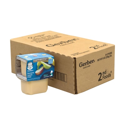 Gerber 2nd Foods Pear Baby Food, 4 oz., 8/Pack (307-00056)