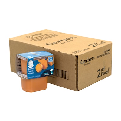 Gerber 2nd Foods Sweet Potato Baby Food, 4 oz., 8/Pack (307-00061)