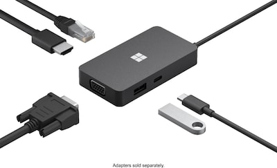 Microsoft USB Type C Docking Station for Notebook/Desktop PC, Black (161-00001)