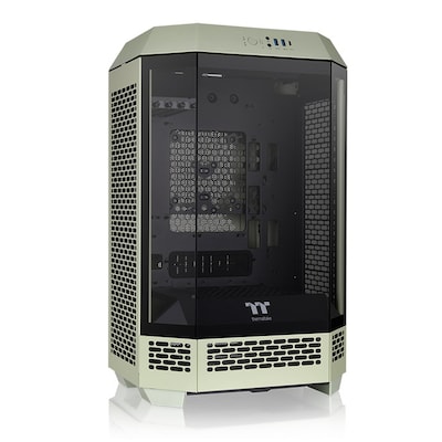 Thermaltake The Tower 300 m-ATX Micro Tower Chassis, Matcha Green (CA-1Y4-00SEWN-00)
