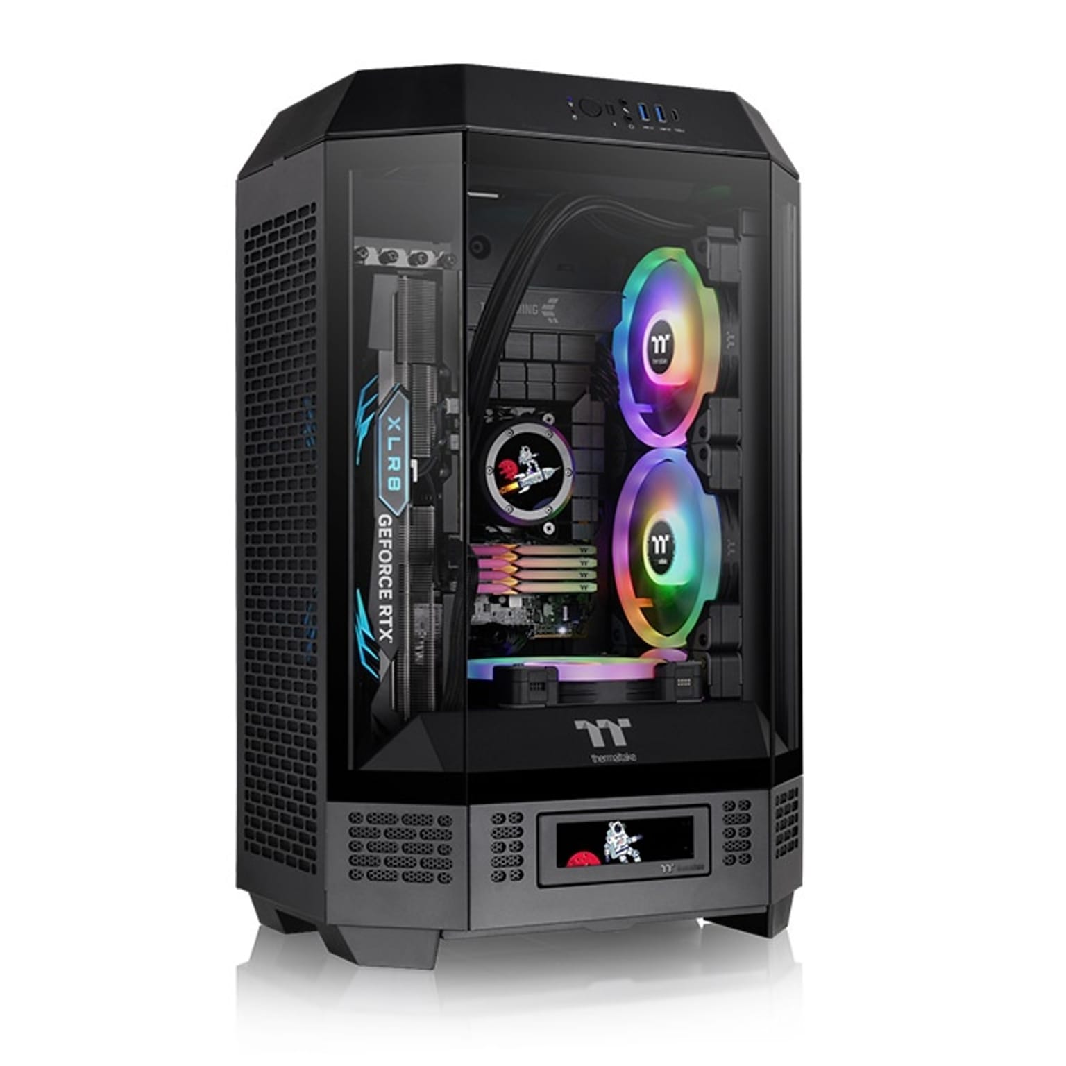 Thermaltake The Tower 300 m-ATX Micro Tower Gaming Computer Case, Black (CA-1Y4-00S1WN-00)