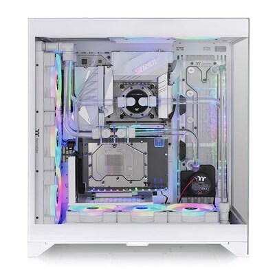 Thermaltake CTE E600 MX Mini ITX Mid Tower Gaming Computer Case, Snow (CA-1Y3-00M6WN-00)