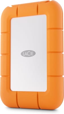 LaCie Rugged Mini 4TB External USB 3.2 Portable Hard Drive, Orange (STMF4000400)