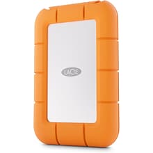 LaCie Rugged Mini 500GB External USB 3.2 Portable Hard Drive, Orange (STMF500400)