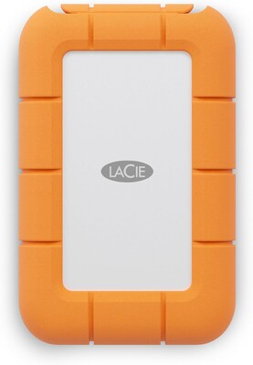 LaCie Rugged Mini 4TB External USB 3.2 Portable Hard Drive, Orange (STMF4000400)