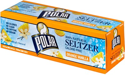 Polar® Orange Vanilla Seltzer, 12 oz. Cans, Pack of 24 (1000261)