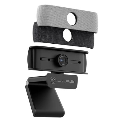 JLab JBUDS HD 1600 General Purpose Webcam, 2 Megapixels, Black (WJBCAMRBLK124)