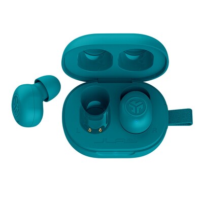 JLab JBuds Mini True Wireless Noise Canceling Earbuds Headphones, Bluetooth, Aqua (EBJBMINIRAQUA124)