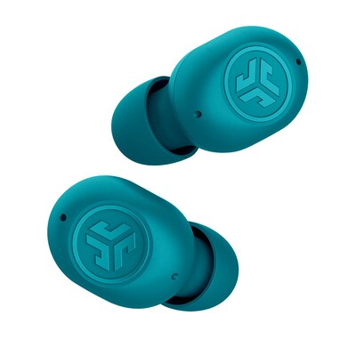 JLab JBuds Mini True Wireless Noise Canceling Earbuds Headphones, Bluetooth, Aqua (EBJBMINIRAQUA124)