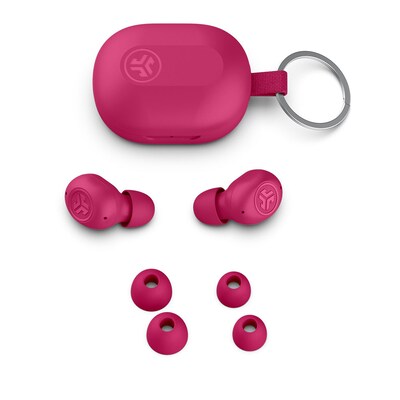Jlab JBuds Mini True Wireless Noise Canceling Earbuds Headphones, Bluetooth, Pink (EBJBMINIRPNK124)