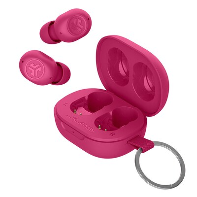 Jlab JBuds Mini True Wireless Noise Canceling Earbuds Headphones, Bluetooth, Pink (EBJBMINIRPNK124)