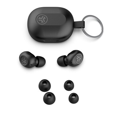 JLab JBuds Mini True Wireless Noise Canceling Earbuds Headphones, Bluetooth, Black (EBJBMINIRBLK124)
