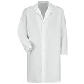 Red Kap® Mens Specialized Gripper Front Lab Coat, White, M