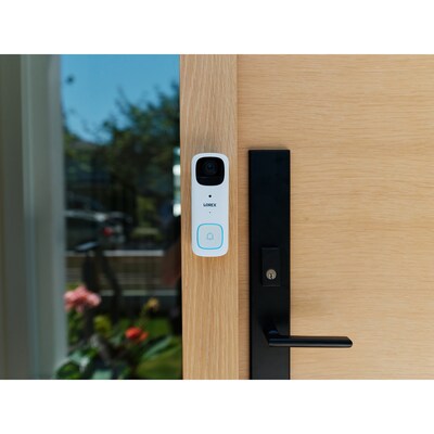 Lorex Wi-Fi 2K Wired/Wireless Smart Video Doorbell, White (B463AJD-E)
