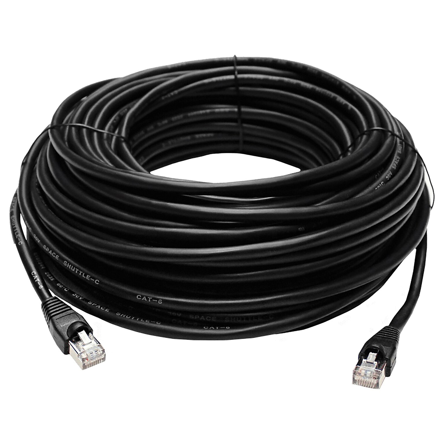 Lorex CAT-6 Outdoor Extension Cable for IP Cameras, 200-ft., Black (CBL200C6RXU)
