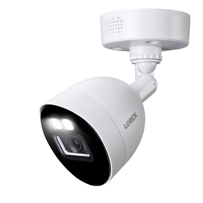 Lorex Fusion 4K 8.0-MP 20-Camera-Capable 2-TB DVR System with 8 Wired Smart Deterrence Cameras, White (D863A62B-8DA8)