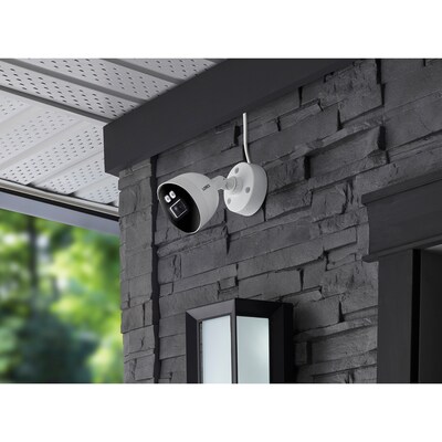 Lorex Fusion 4K 8.0-MP 12-Camera-Capable 2-TB DVR System with 4 Wired Smart Deterrence Cameras, White (D881A82B-8DA4-E)
